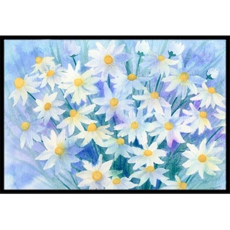 Carolines Treasures IBD0255MAT Light & Airy Daisies Indoor or Outdoor Mat, 18 x 27 IBD0255MAT